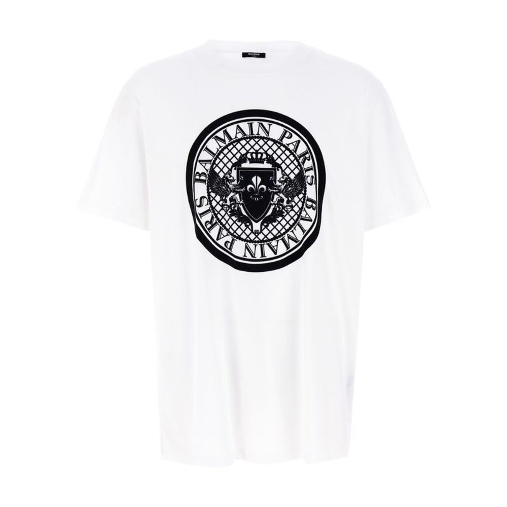 Balmain Bicolor Organic Cotton Men's T-Shirt